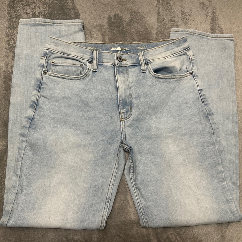 Good-fellow 32x32 slim straight total flex jeans